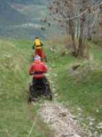 Descente fauteuil tout terrain type CIMGO de chez Tessier - Refuge du Sotré.