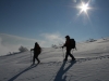 Se balader en raquettes à neige et profiter de ces paysages de beauté ! (Crédit photo : Refuge du Sotré / Jean-Marie Haton / Yannick Holtzer)