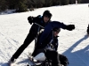 Descente de ski en tandem'flex avec les pilotes du Refuge du Sotré !