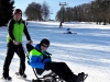 Descente de ski en tandem'flex avec les pilotes du Refuge du Sotré !