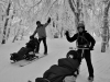 Descente de ski en tandem'flex avec les pilotes du Refuge du Sotré !