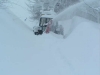 Déneigement du chemin d'accès du Refuge du Sotré.