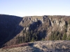 Vue sur la Martinswand et le col de Falimont depuis le belvédère des Trois Fours.