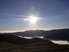 Mer de nuages sur la crêtes du Petit Ballon Vallée de Munster Massif des Vosges.