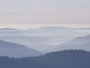 Coucher de soleil sur les forêts de la Haute-Meurthe Massif des Vosges.