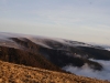 Mer de nuages passant les crêtes vosgiennes aux Trois-Fours.