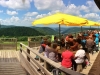 La terrasse du Refuge du Sotré !
