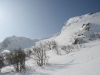 Cirque glaciaire du Frankenthal et corniches de neige au Hohneck.