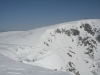 Corniches de neige dans le cirque glaciaire du Wormspel au Hohneck.