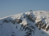 Cirque glaciaire du Wormspel et sommet du Hohneck en hiver.