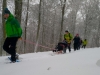 Balade et randonnée en fauteuil ski avec les accompagnateurs en montagne du Refuge du Sotré !